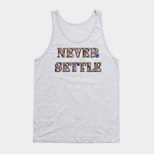 NEVER_SETTLE - Sticker Bomb Tank Top